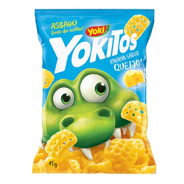 Yoki Yokitos Salgadinho Redinha Sabor Requeijao 135g