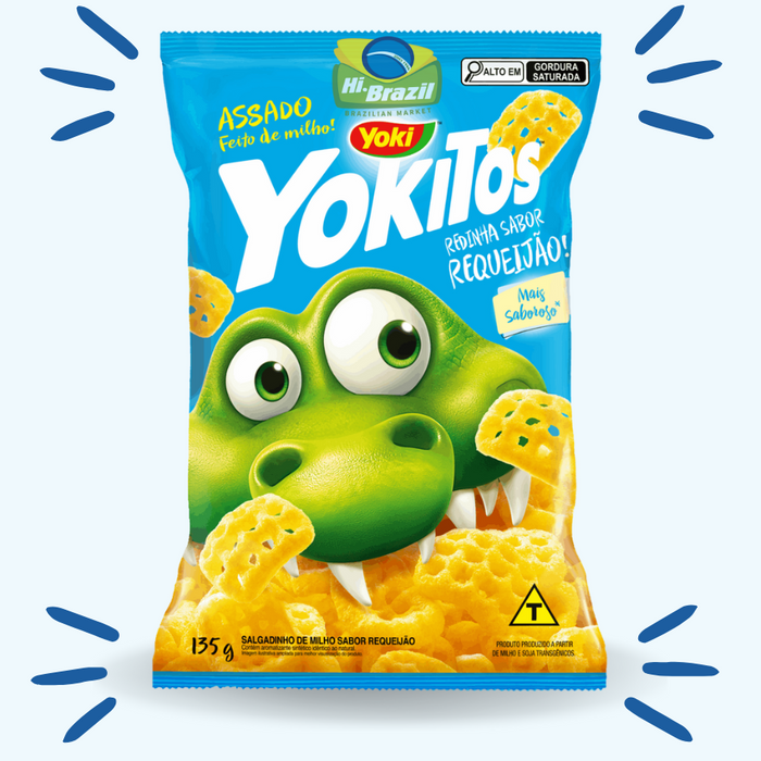 Yoki Yokitos Salgadinho Redinha Sabor Requeijao 135g