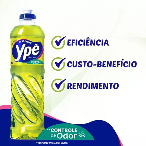 Ype Detergente Capim Limao 500ml