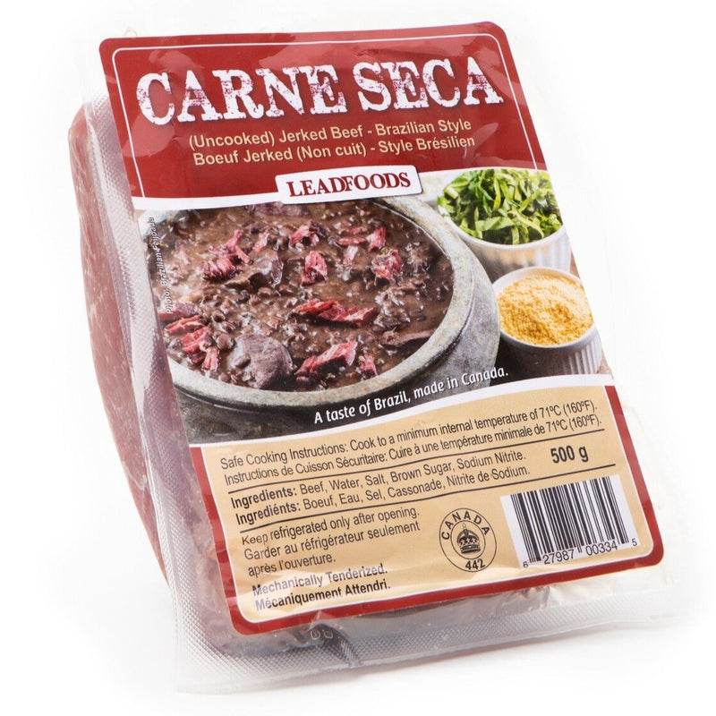 Lead Foods Carne Seca 500g - Salted Dry Beef 17.7 oz - Hi Brazil Market