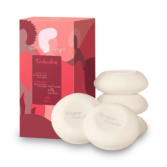 Natura Tododia Sabonetes Cereja e Avela 5 unid