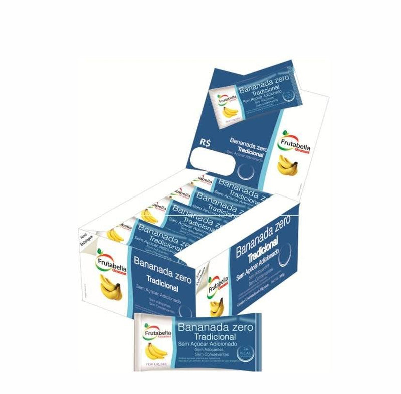 Frutabella Bananada Cremosa Zero - Creamy Banana Candy Light Unid/Box - Hi Brazil Market