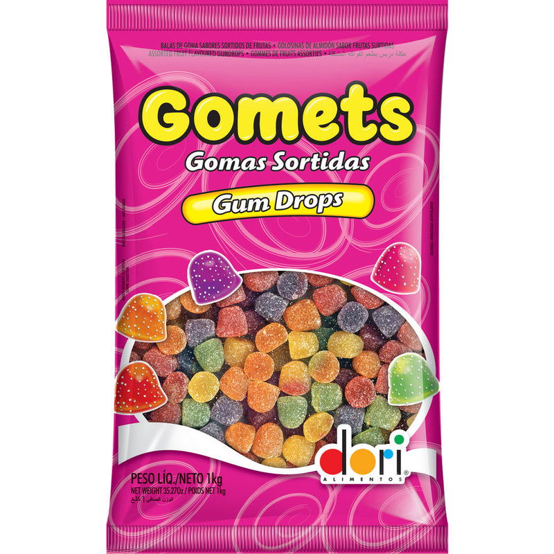 Dori Gomets Gum Drops Assorted Fruit Flavored Jelly - Bala de Goma de Frutas / Jujuba - Hi Brazil Market