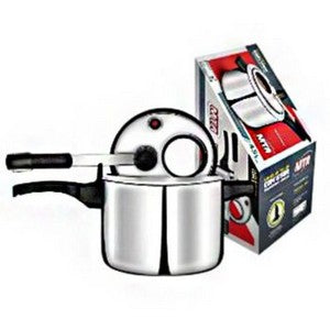 MTA Panela de Pressao Aluminio Polida 6.0 L - Pressure Cooker Polished Aluminum 6.0 L - Hi Brazil Market