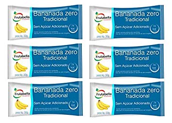 Frutabella Bananada Cremosa Zero - Creamy Banana Candy Light Unid/Box - Hi Brazil Market