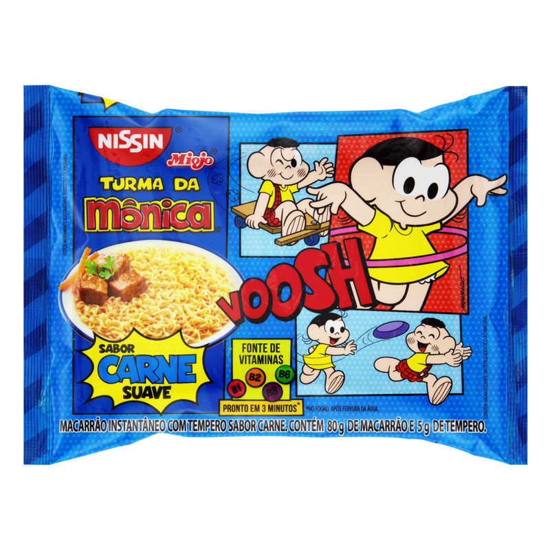 Nissin Turma da Monica Miojo - Noodle - Hi Brazil Market