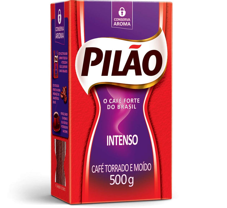Pilao Intense Coffee 500g - Café Intenso Torrado e Moido - Hi Brazil Market