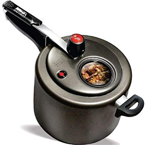 MTA Panela de Pressao Aluminio Antiaderente 4.5 litros - Nonstick Aluminum Pressure Cooker 4.5 liters - Hi Brazil Market