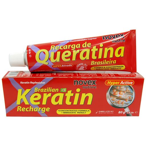 Novex Recarga de Queratina 80g - Brazilian Keratin Recharge 2.8 oz - Hi Brazil Market
