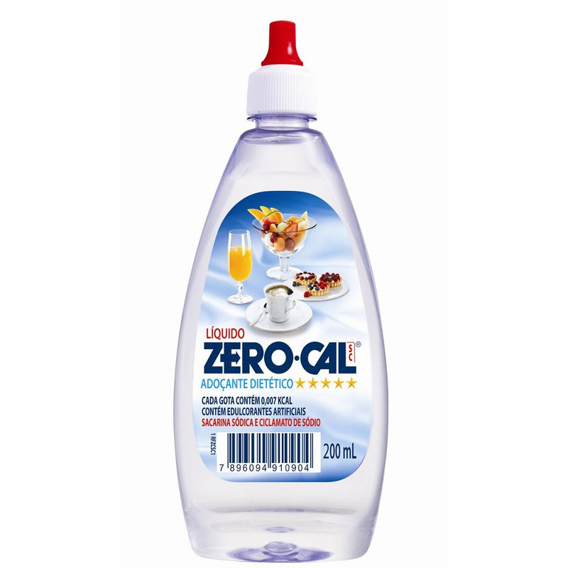 Zero Cal Adocante Dietetico Liquido - Sweetener - Hi Brazil Market