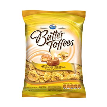 Arcor Bala Trufada Maracuja - Butter Toffees Passion Fruit Mousse - Hi Brazil Market