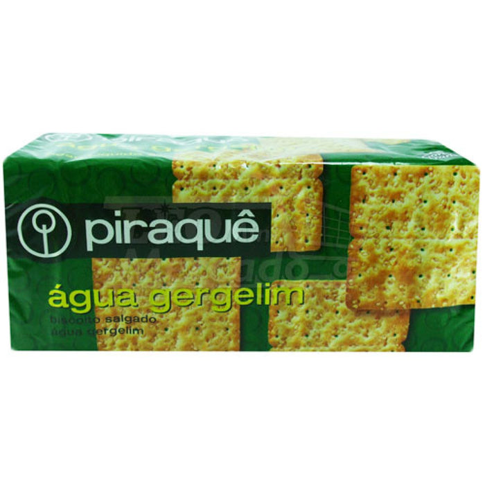 Piraque Biscoito de Agua e Gergelim 200g - Water and Sesame Cracker - Hi Brazil Market