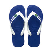 Havaianas Brazil Logo Flip Flops Marine Blue/White - Hi Brazil Market