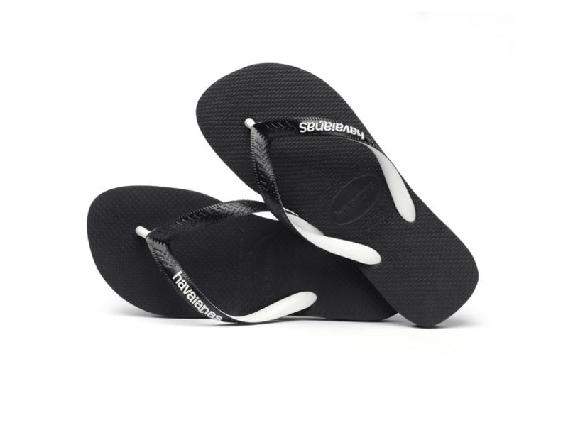 Havaianas Brazil Kid's Logo Flip Flops Mix Black White — Hi Brazil