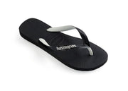 Havaianas Brazil Kid's Logo Flip Flops Mix Black White - Hi Brazil Market