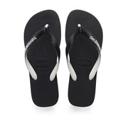 Havaianas Brazil Kid's Logo Flip Flops Mix Black White - Hi Brazil Market