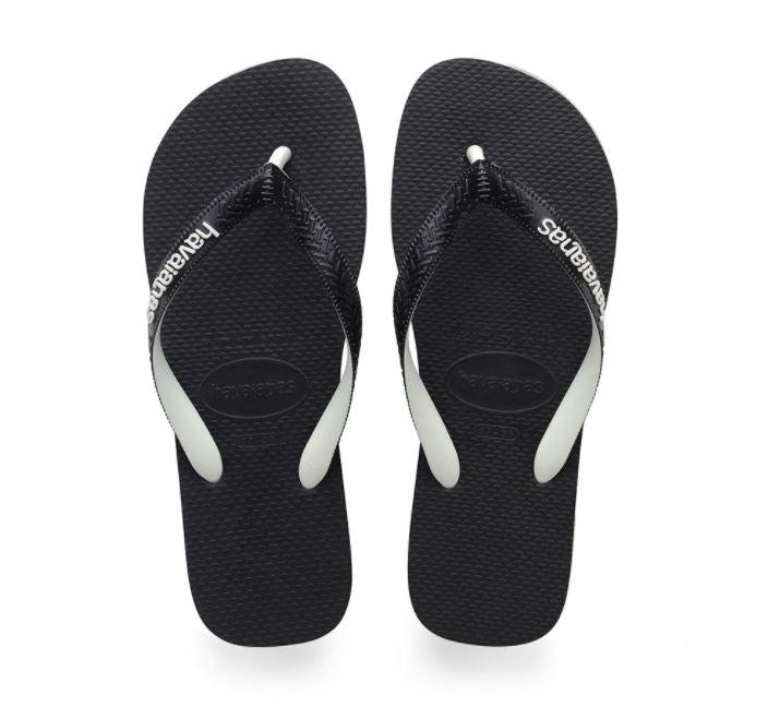 Havaianas Brazil Kid's Logo Flip Flops Mix Black White - Hi Brazil Market