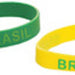 Brasil Pulseira de Silicone Grossa - Brazil Silicone Bracelet - Hi Brazil Market