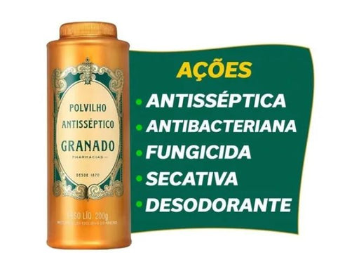Granado Antiseptic Powder - Polvilho antisséptico - Hi Brazil Market