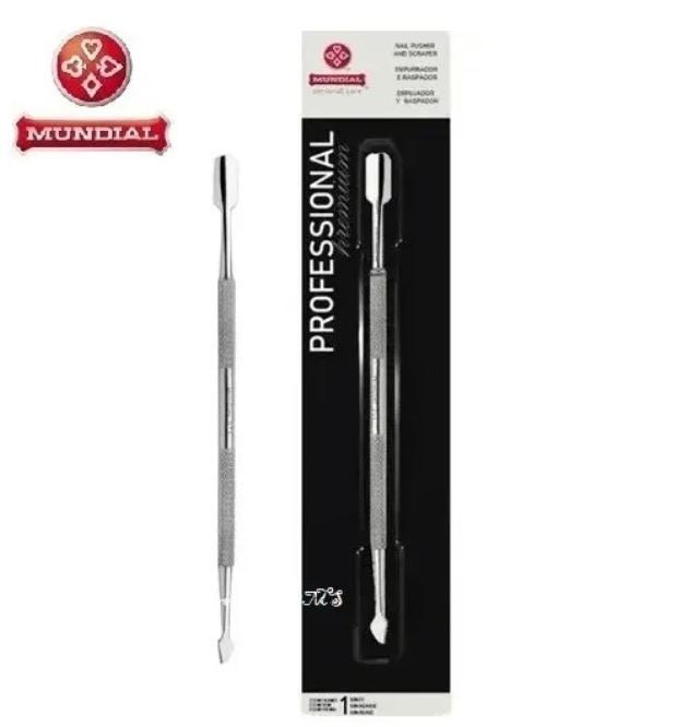 Mundial Empurrador e Raspador de Cuticula 371M - Cuticle Pusher and Scraper - Hi Brazil Market