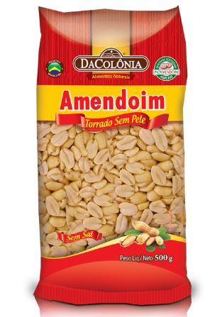 DaColonia Amendoim Torrado Sem Pele 500g - Shelled Roasted Peanuts 500g