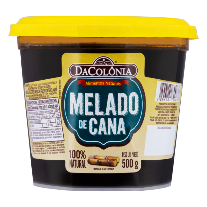 DaColonia Melado de Cana 500g - Sugar Cane Syrup - Hi Brazil Market