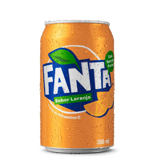 Xis salada + Fanta laranja lata: Rango Beer