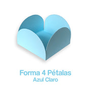 Forminha Caixinha 4 Petalas Lisa - Decorated cup candy - Hi Brazil Market