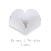 Forminha Caixinha 4 Petalas Lisa - Decorated cup candy - Hi Brazil Market