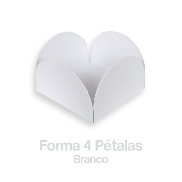 Forminha Caixinha 4 Petalas Lisa - Decorated cup candy - Hi Brazil Market