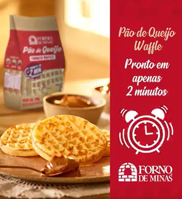 Forno de Minas Pao de Queijo Formato Waffle 400g