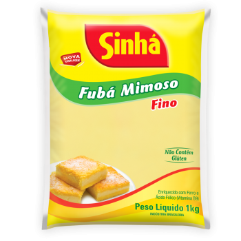 Sinha Fuba Mimoso Fino 1kg - Fine Corn Flour - Hi Brazil Market