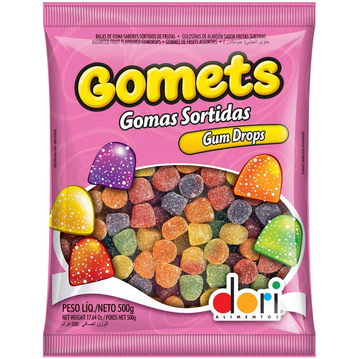 Dori Gomets Gum Drops Assorted Fruit Flavored Jelly - Bala de Goma de Frutas / Jujuba - Hi Brazil Market
