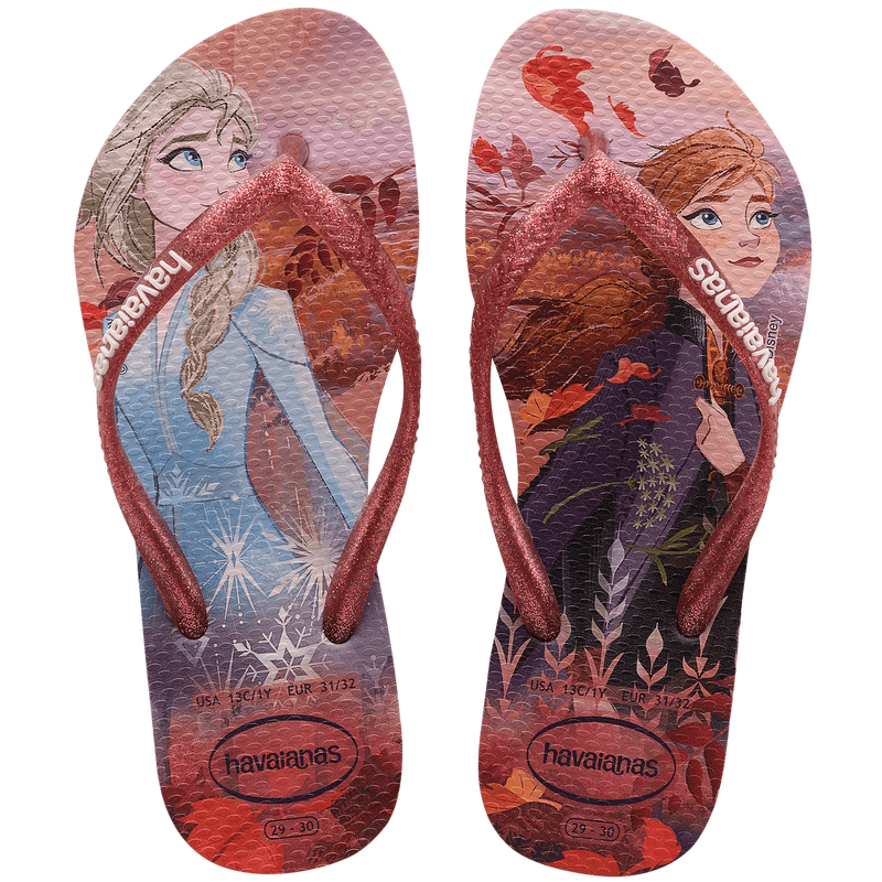 Havaianas Kids Slim Sandal Flip Flops Frozen - Hi Brazil Market