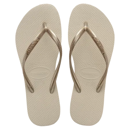 Havaianas Slim Flip Flops Beige - Hi Brazil Market