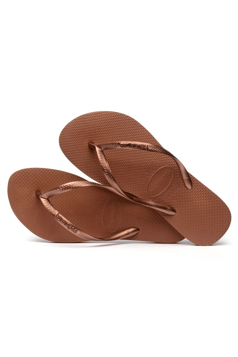 Havaianas Brazil Slim Ferrugem Flip Flops Rust / Metallic Copper - Hi Brazil Market