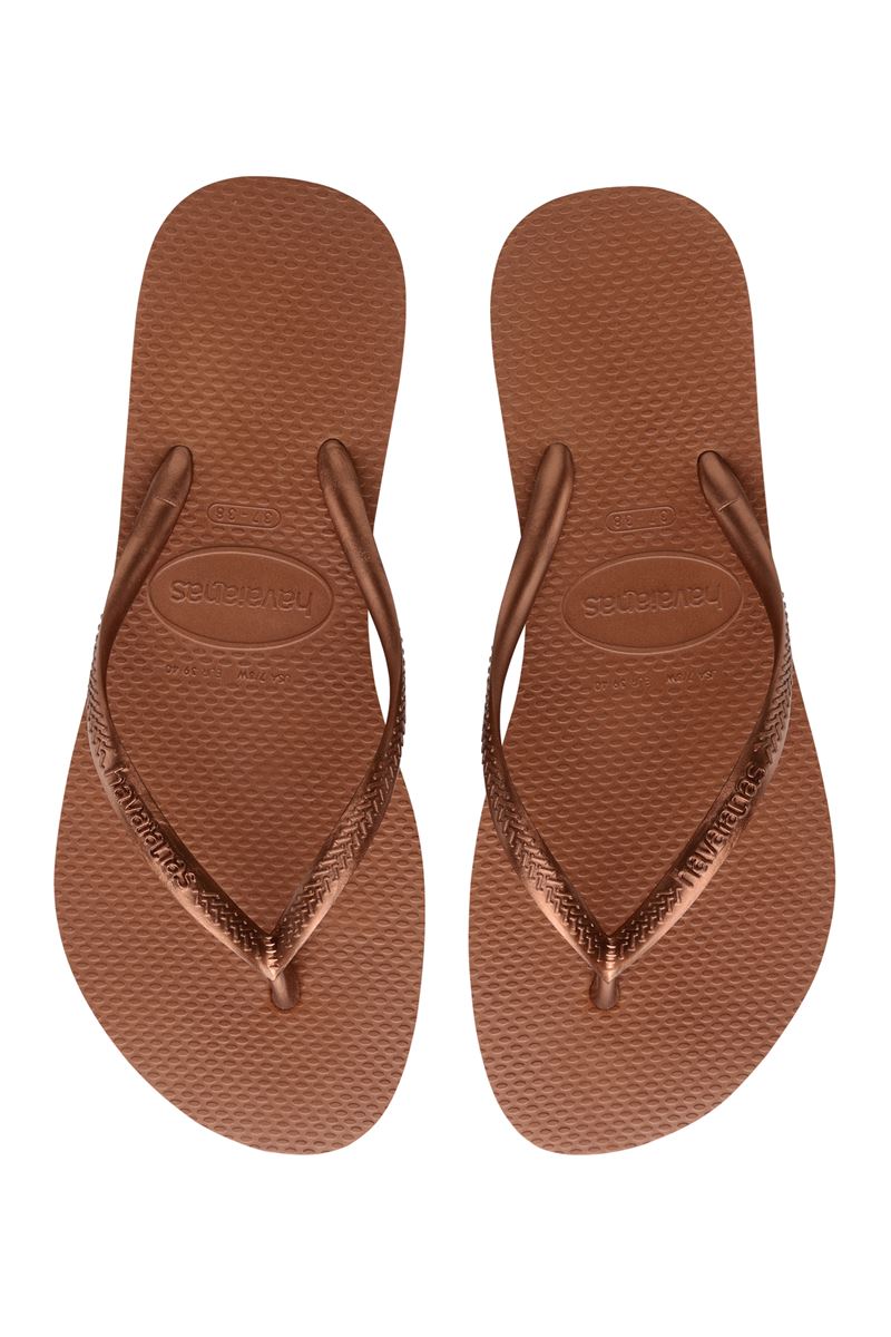 Havaianas Brazil Slim Ferrugem Flip Flops Rust / Metallic Copper - Hi Brazil Market