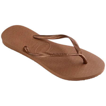 Havaianas Brazil Slim Ferrugem Flip Flops Rust / Metallic Copper - Hi Brazil Market