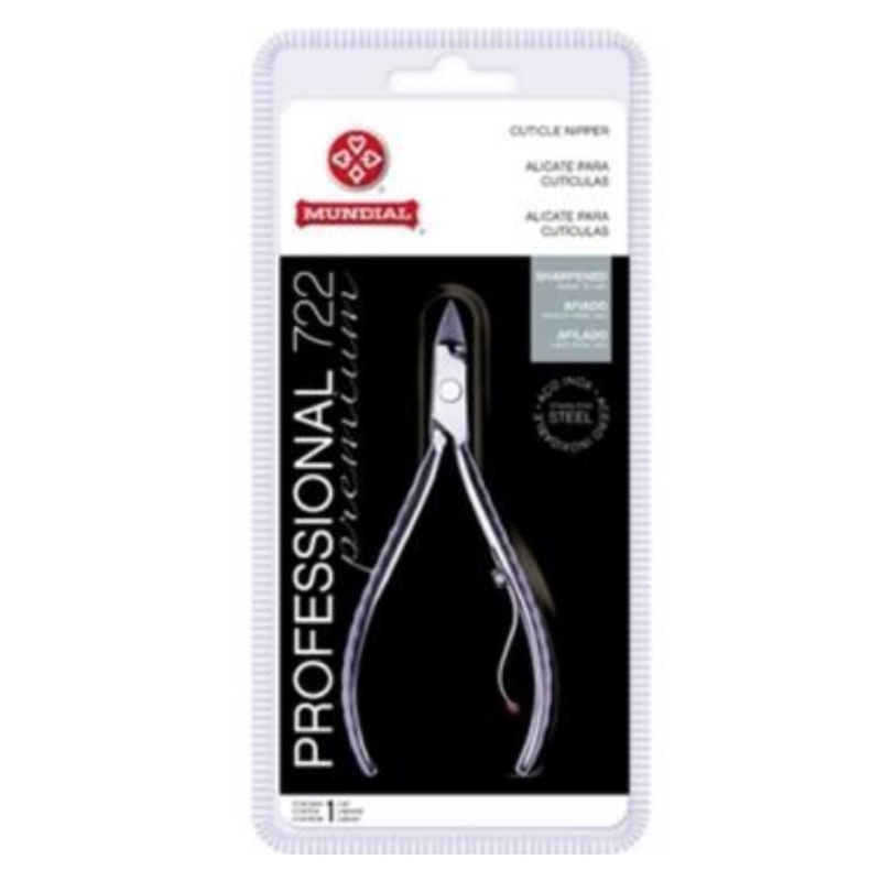 Mundial Alicate para cuticulas INOX 722 - Professional Cuticle Nippers - Hi Brazil Market