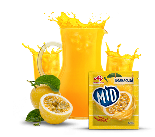 Mid Refresco Maracuja - Drink Mix Juice Passion Fruit - Hi Brazil Market