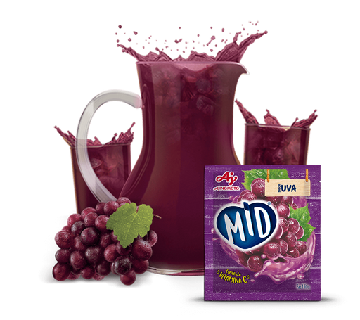 Mid Refresco Uva - Drink Mix Juice Grape - Hi Brazil Market