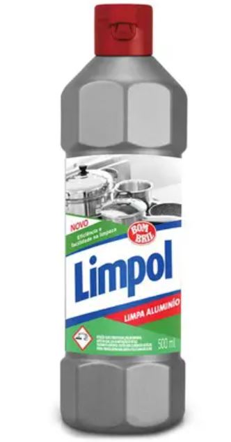 Limpol Aluminio 500ml - Aluminum Cleaner 16.90fl oz - Hi Brazil Market