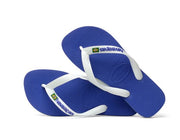 Havaianas Brazil Logo Flip Flops Marine Blue/White - Hi Brazil Market