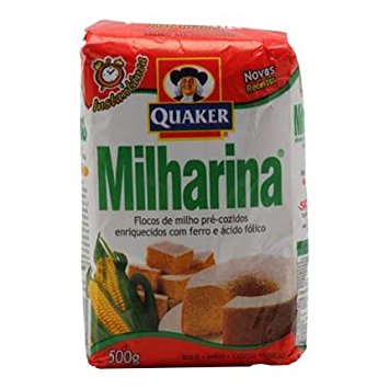Quaker Milharina Flocos de Milho 500g - Milharina Corn Flakes 500g - Hi Brazil Market