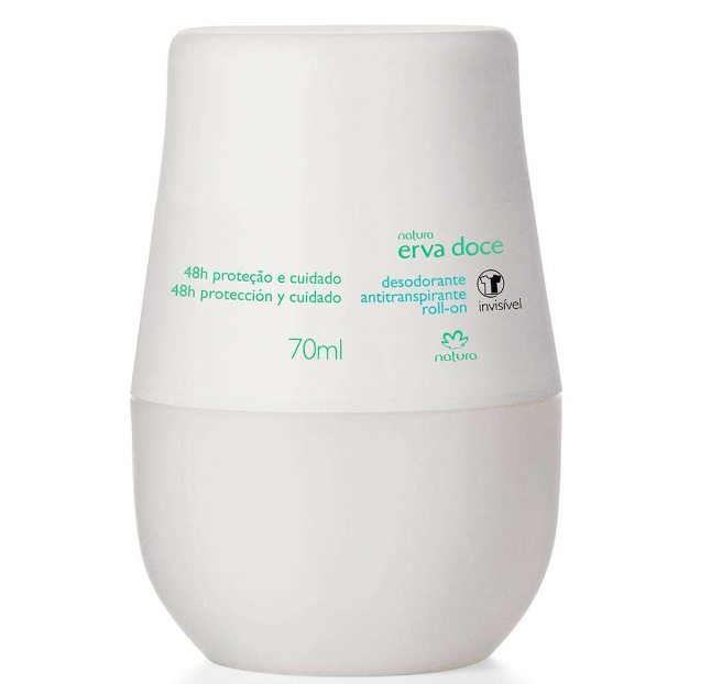 Natura Erva Doce Desodorante Roll-On 70ml - Antitranspirante Roll-on - Hi Brazil Market