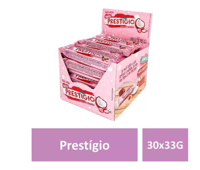 Nestle Prestigio Morango Unidade ou Caixa - Hi Brazil Market