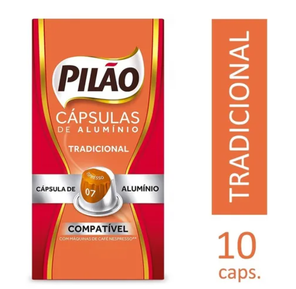 Pilao Cafe Traditional Capsulas - Traditional Capsules Coffee - Hi Brazil Market