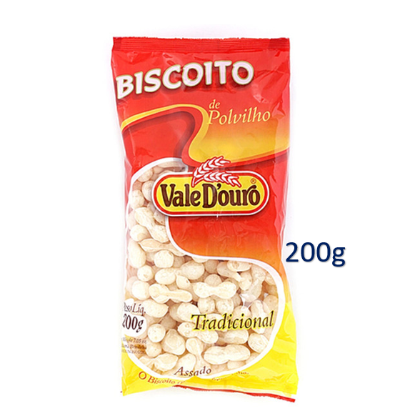 Vale D'Ouro Biscoito de Polvilho Salgado 200g - Salty Yuca Snack 7.05oz - Hi Brazil Market