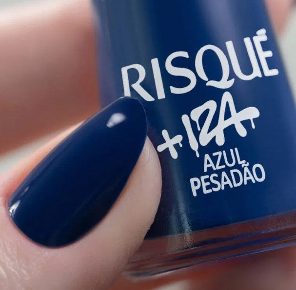 Risque Iza Azul Pesadao Esmalte 8ml - Nail Polish