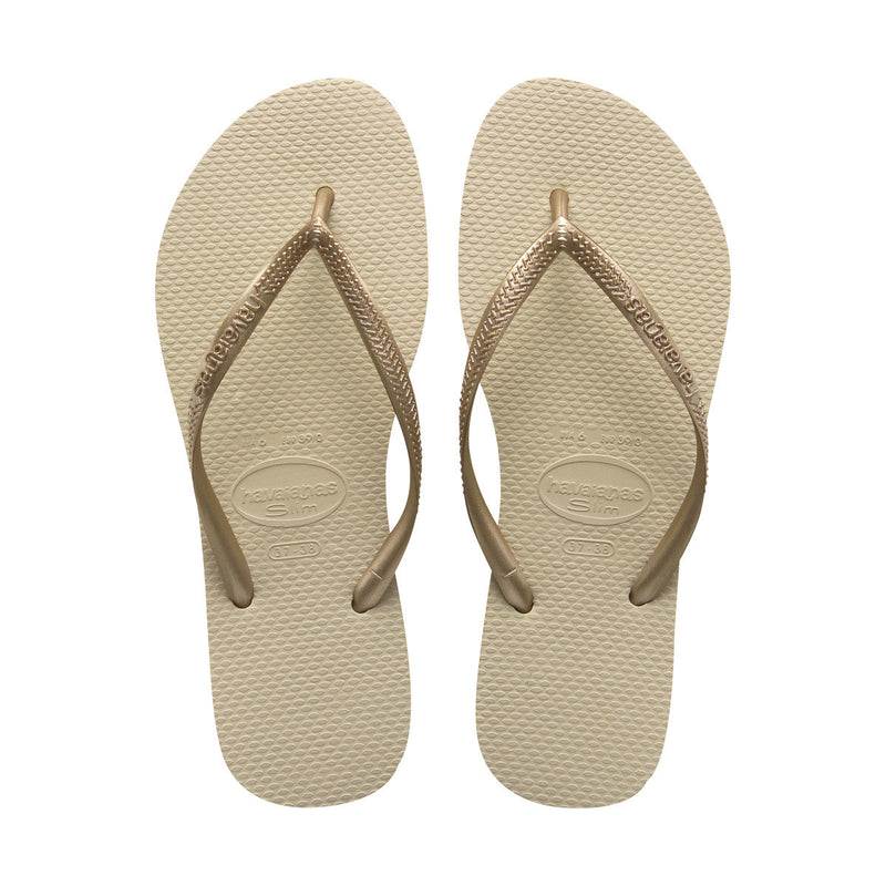 Havaianas KIDS Slim Sand Grey/Light Golden - Hi Brazil Market